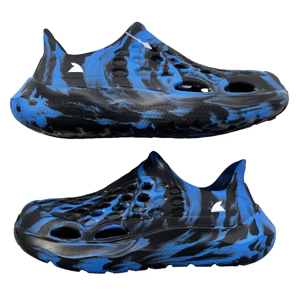 Rugged Shark Blue Black‎ Slip-On Water Sneaker Big Boys Size 13 Vacation Travel